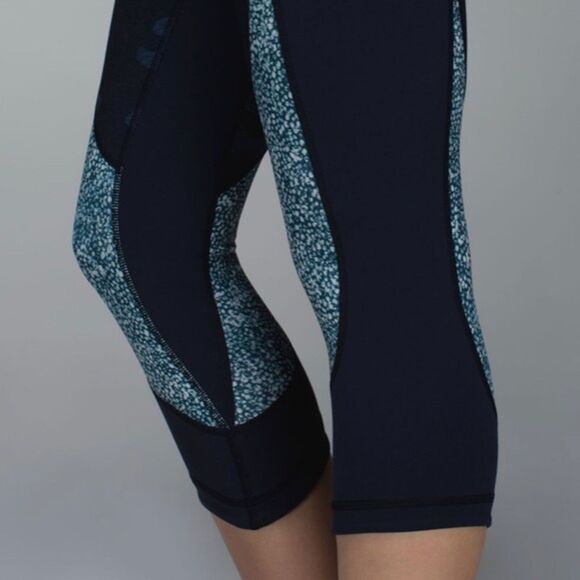 Lululemon Wunder Under Crop Sashiko Camo Tights - Picture 4 of 11
